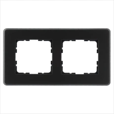Изображение Рамка 2-постовая, стекло матовое Black Glass